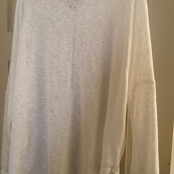 Alfani Zip Cover Up.  Size Large; White. - Picture 5 of 6